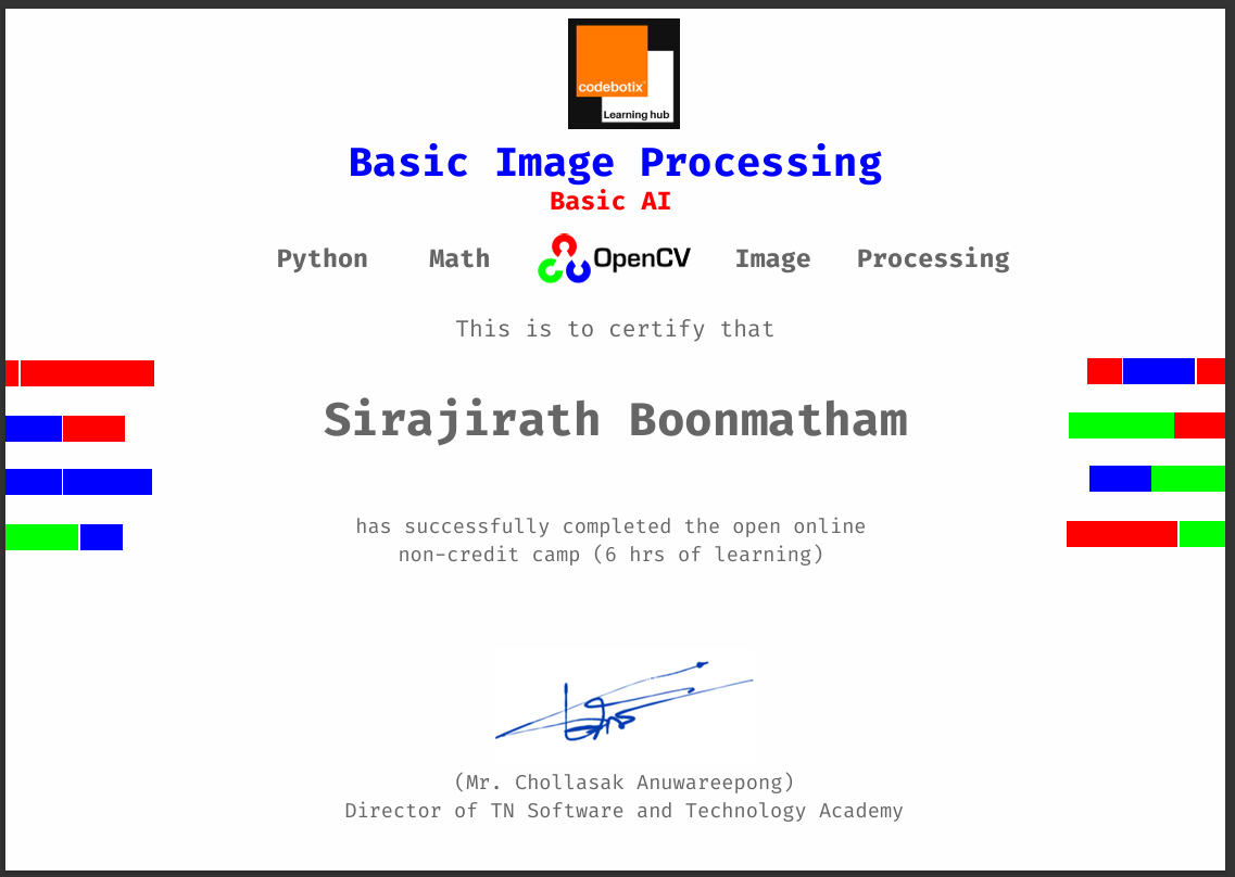 Basicimageprocessing Certificate